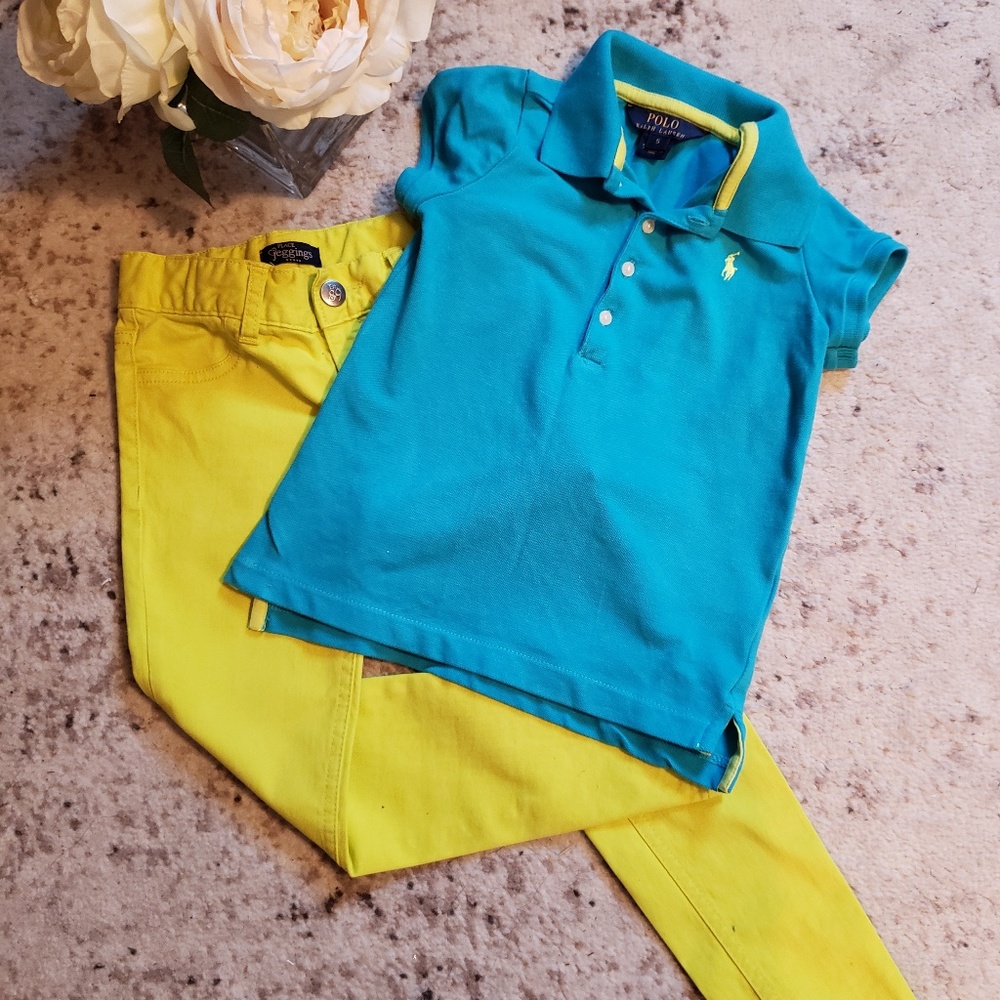 Too cool Polo shirt and jeggings set